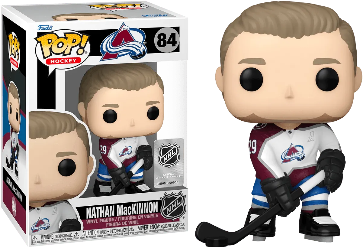 FUN64015 NHL: Avalanche - Nathan Mackinnon (Away Jersey) Pop! Vinyl - Funko - Titan Pop Culture