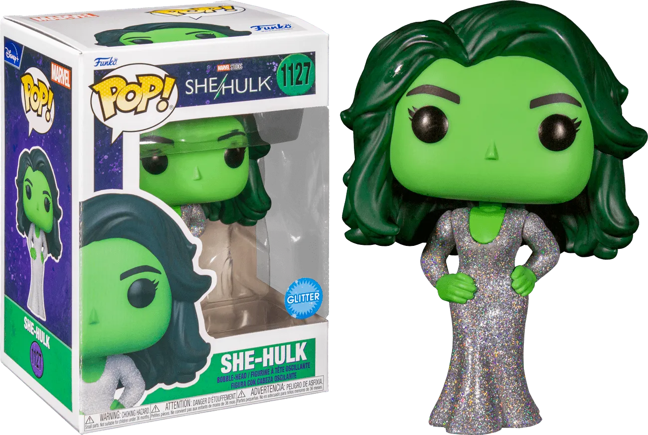 FUN64197 She-Hulk (TV) - She-Hulk (Gala Look) Glitter Pop! Vinyl - Funko - Titan Pop Culture