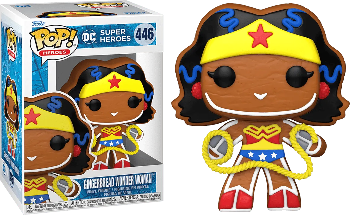 FUN64324 DC Comics - Gingerbread Wonder Woman Pop! Vinyl - Funko - Titan Pop Culture