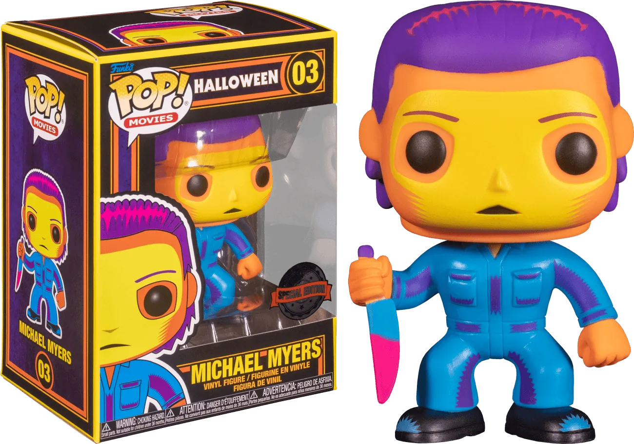 FUN64908 Halloween (1978) - Michael Myers Black Light US Exclusive Pop! Vinyl [RS] - Funko - Titan Pop Culture