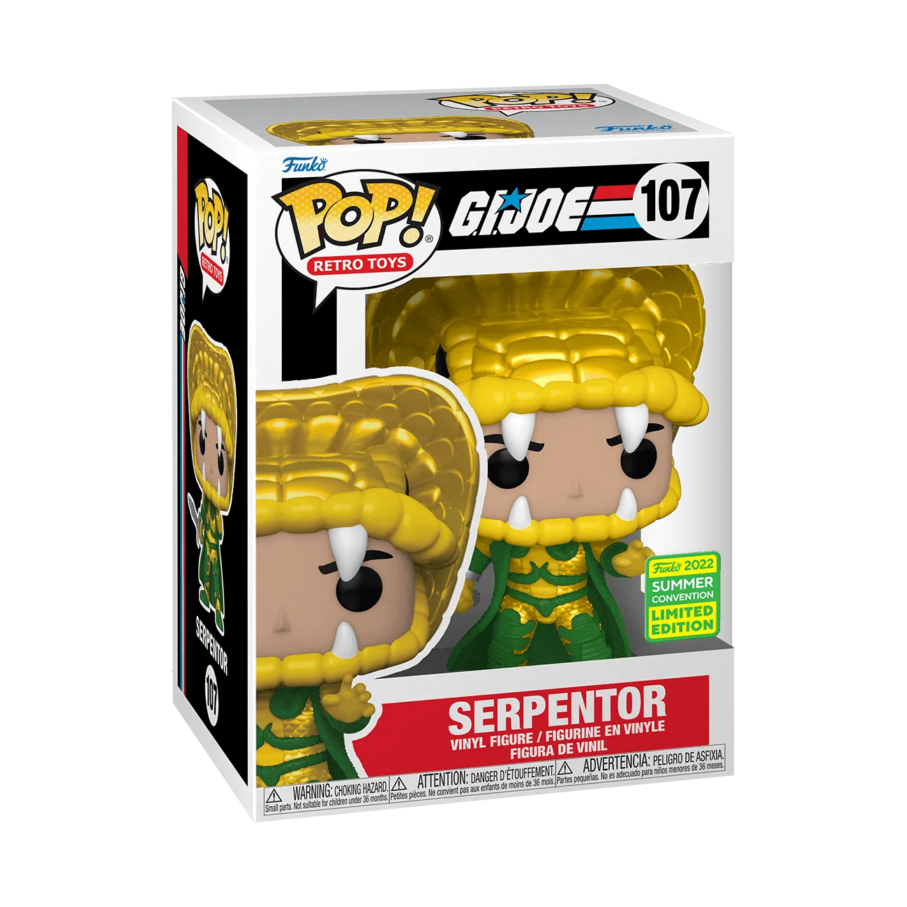 FUN65252 G.I. Joe - Serpentor SDCC 2022 Exclusive Pop! Vinyl [RS] - Funko - Titan Pop Culture