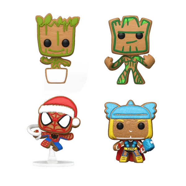 FUN65541 Marvel - Tree Holiday Box US Exclusive Pocket Pop! 4-Pack [RS] - Funko - Titan Pop Culture