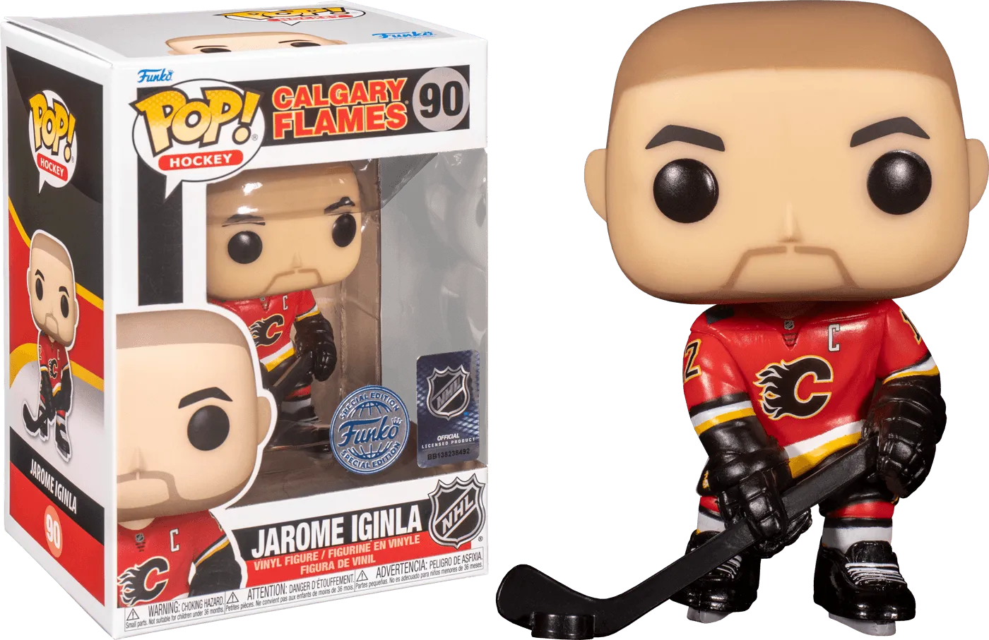 FUN66324 NHL: Calgary - Jarome Iginla (Home) US Exclusive Pop! Vinyl [RS] - Funko - Titan Pop Culture