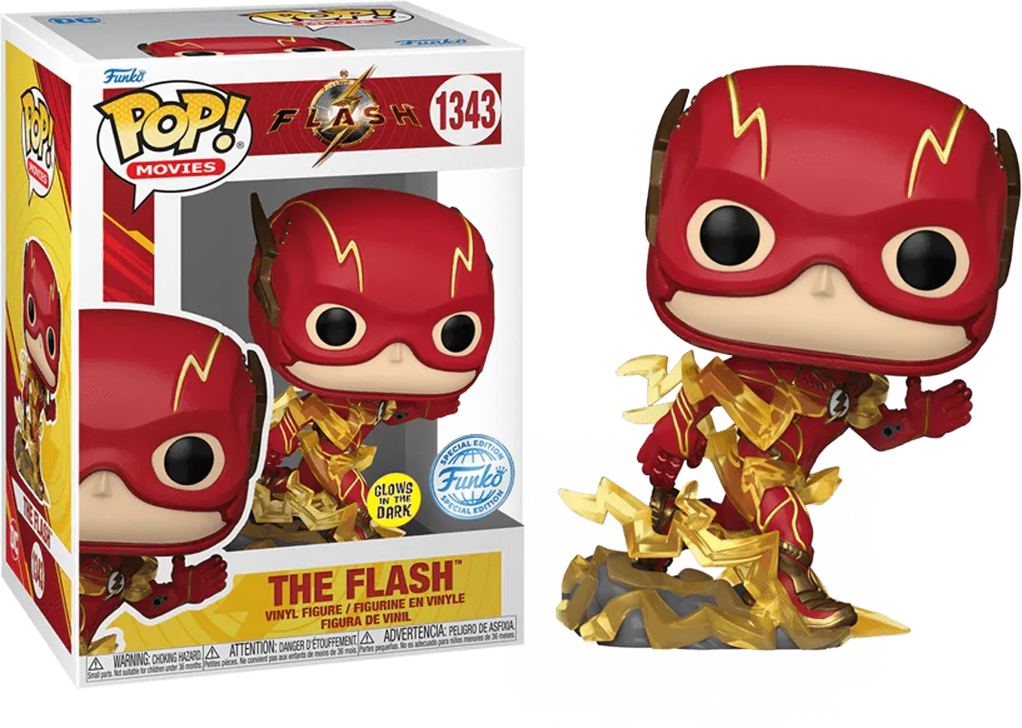 FUN66368 The Flash (2023) - The Flash US Exclusive Glow Pop! Vinyl [RS] - Funko - Titan Pop Culture
