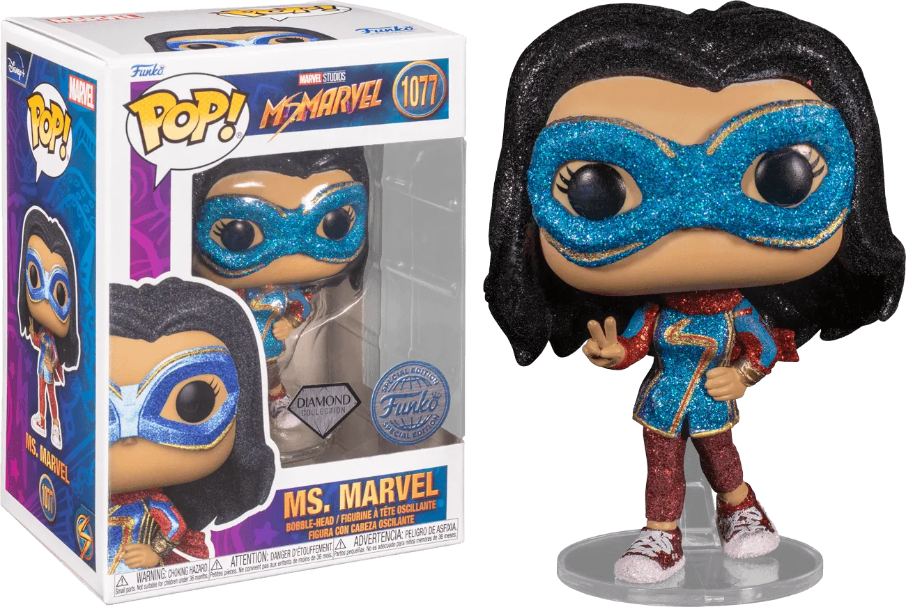 FUN66599 Ms Marvel (TV) - Ms. Marvel Diamond Glitter US Exclusive Pop! Vinyl [RS] - Funko - Titan Pop Culture