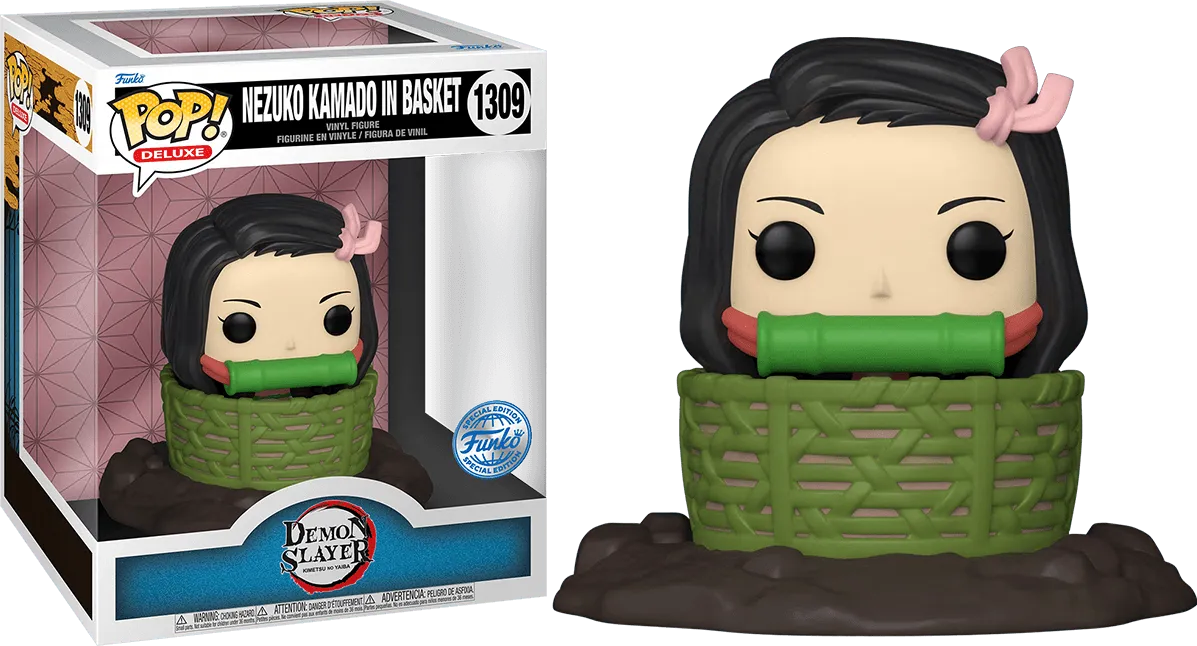 FUN66634 Demon Slayer - Nezuko in Basket US Exclusive Pop! Deluxe [RS] - Funko - Titan Pop Culture