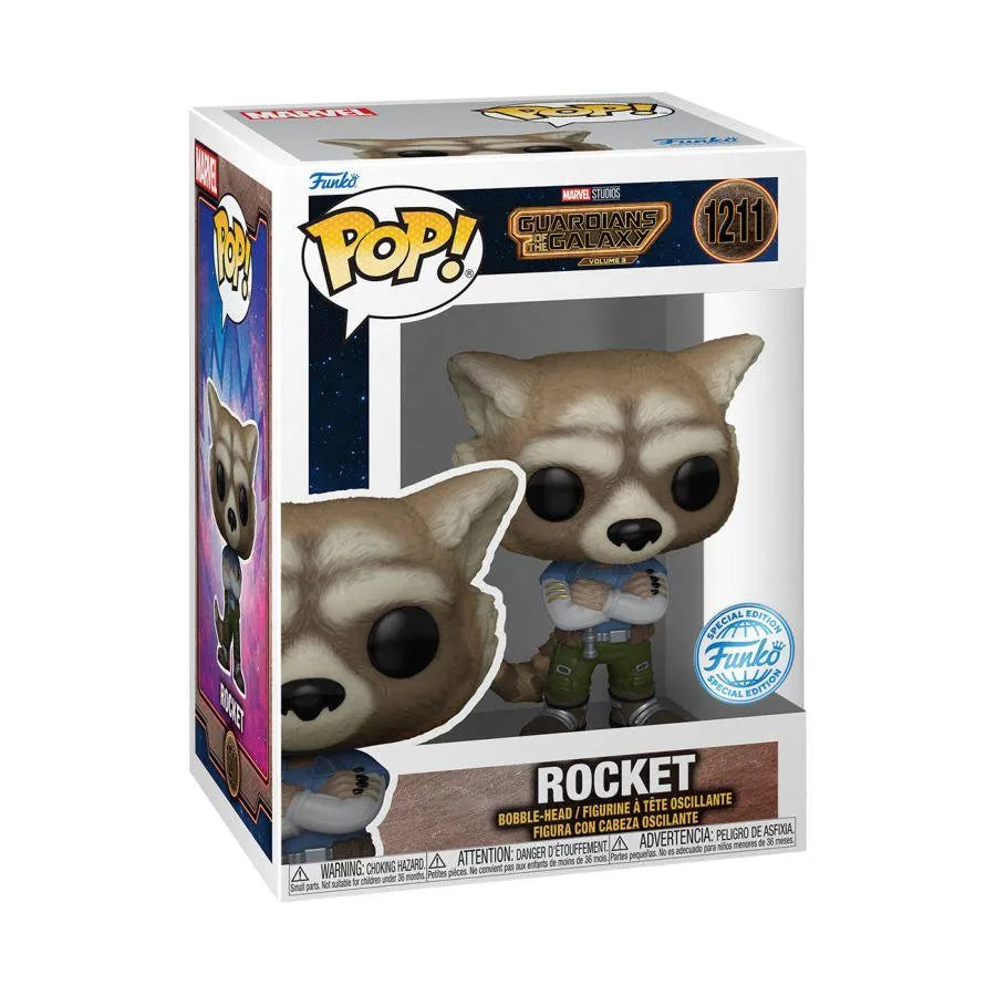 FUN67514 Guardians of the Galaxy 3 - Rocket US Exclusive Pop! Vinyl [RS] - Funko - Titan Pop Culture