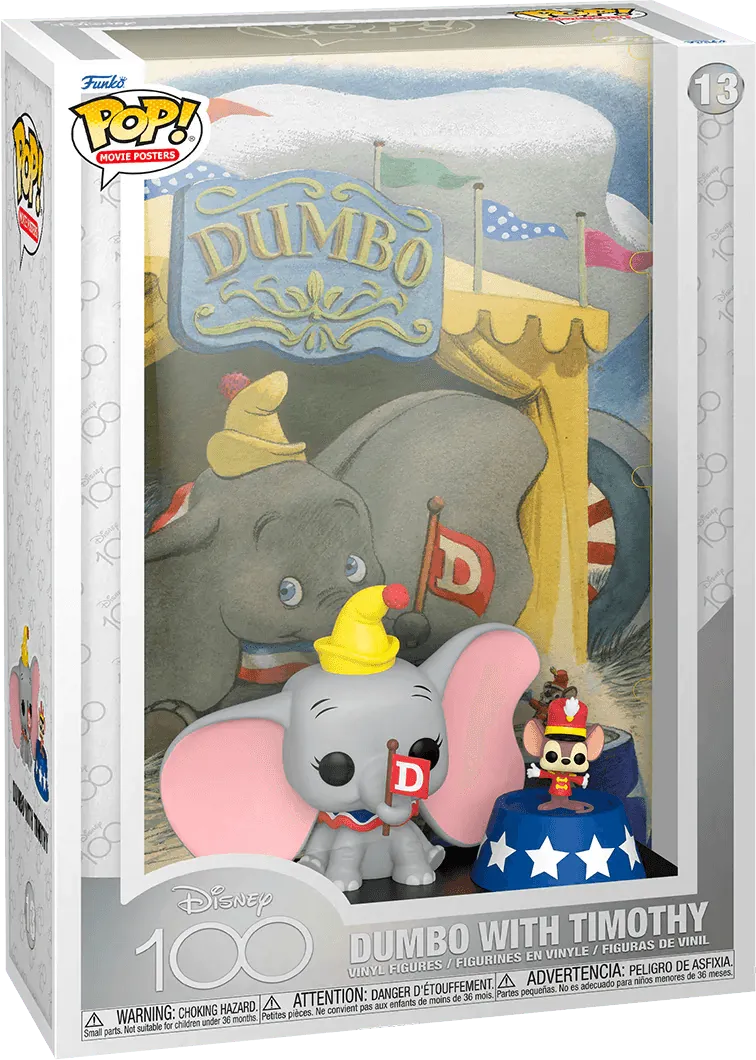 FUN67521 Disney 100th - Dumbo with Timothy Pop! Poster - Funko - Titan Pop Culture
