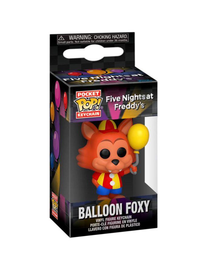 FUN67631 Five Nights at Freddy's - Balloon Foxy Pop! Keychain - Funko - Titan Pop Culture