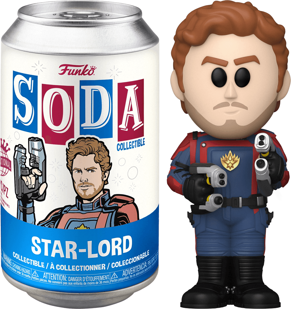 FUN68824 Guardians of the Galaxy 3 - Star-Lord (with chase) Vinyl Soda - Funko - Titan Pop Culture