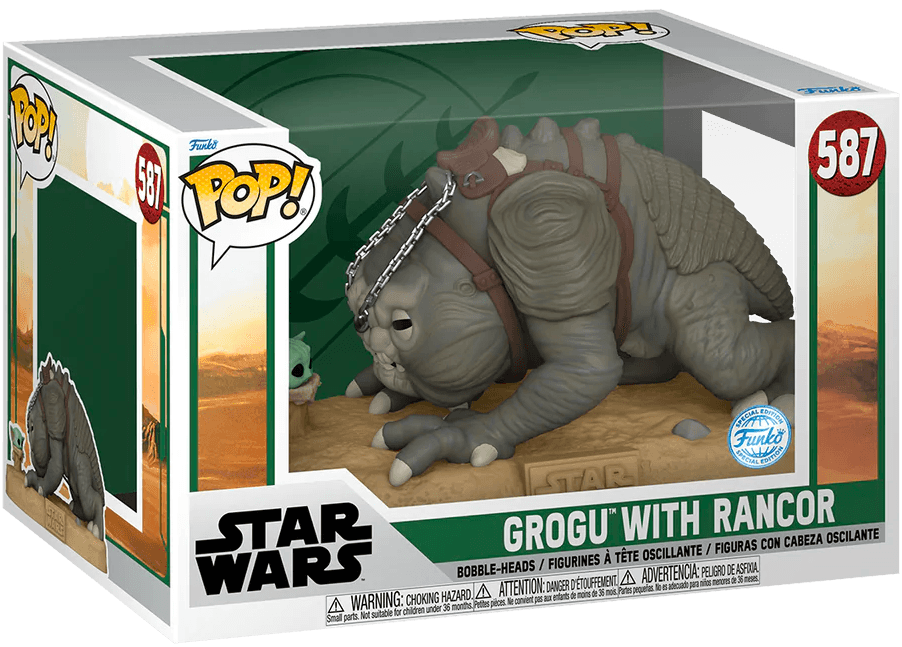 FUN69056 Star Wars: Book of Boba Fett - Rancor with Grogu US Exclusive 10" Pop! Vinyl [RS] - Funko - Titan Pop Culture