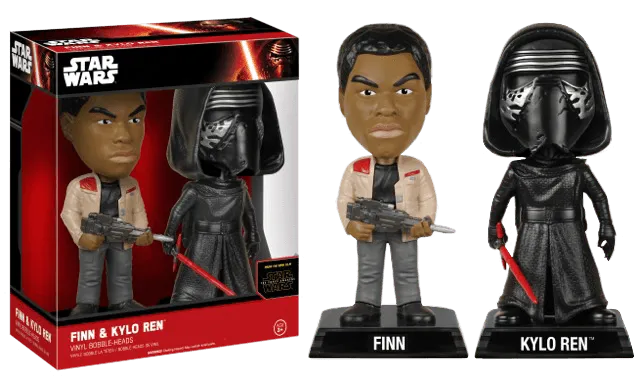 FUN7014 Star Wars - Finn & Kylo Ren Episode VII The Force Awakens US Exclusive Wacky Wobbler 2 Pack - Funko - Titan Pop Culture
