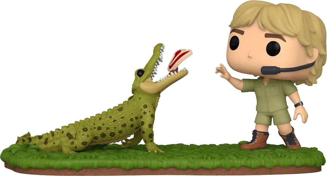 FUN70813 The Crocodile Hunter - Steve Irwin with Agro Pop! Moment - Funko - Titan Pop Culture