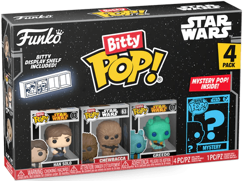 FUN71513 Star Wars - Han Solo Bitty Pop! 4-Pack - Funko - Titan Pop Culture