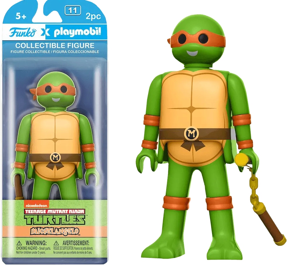 FUN8408 Teenage Mutant Ninja Turtles - Michelangelo Playmobil - Funko - Titan Pop Culture