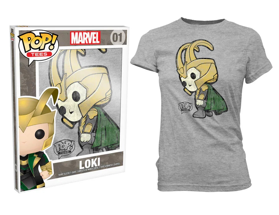 FUNA00004-6680 Thor - Loki Pop! T-Shirt Womens Grey L - Funko - Titan Pop Culture