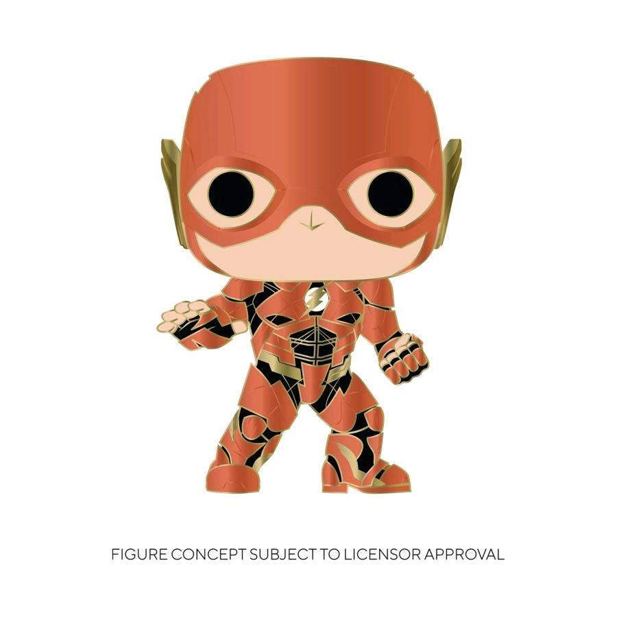 FUNDCCPP0007 Flash - Flash 4" Pop! Enamel Pin - Funko - Titan Pop Culture