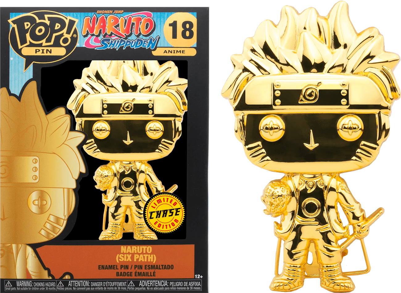 FUNNRPP0006 Naruto: Shippuden - Naruto Six Path (wtih chase) 4" Pop! Enamel Pin - Funko - Titan Pop Culture