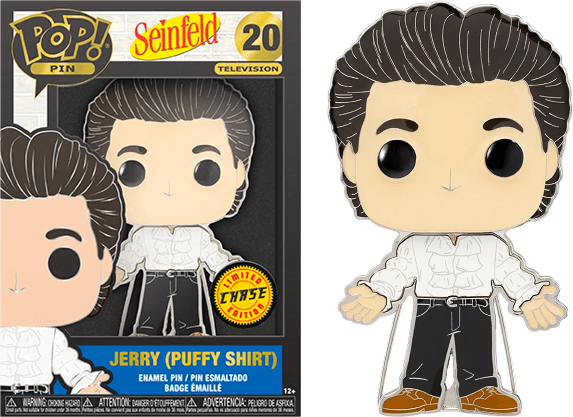 FUNSNFPP0006 Seinfeld - Jerry Puffy Shirt (with chase) 4" Pop! Enamel Pin - Funko - Titan Pop Culture