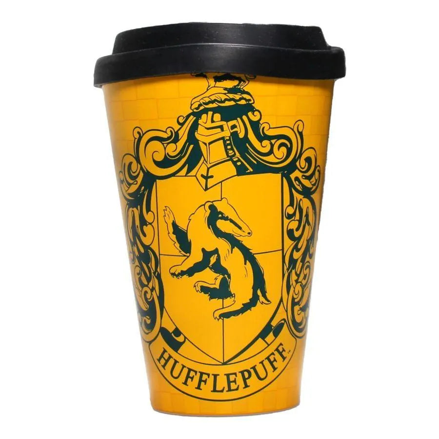 HMBMUGTHP43 Harry Potter - Proud Hufflepuff Travel Mug 400ml - Half Moon Bay - Titan Pop Culture