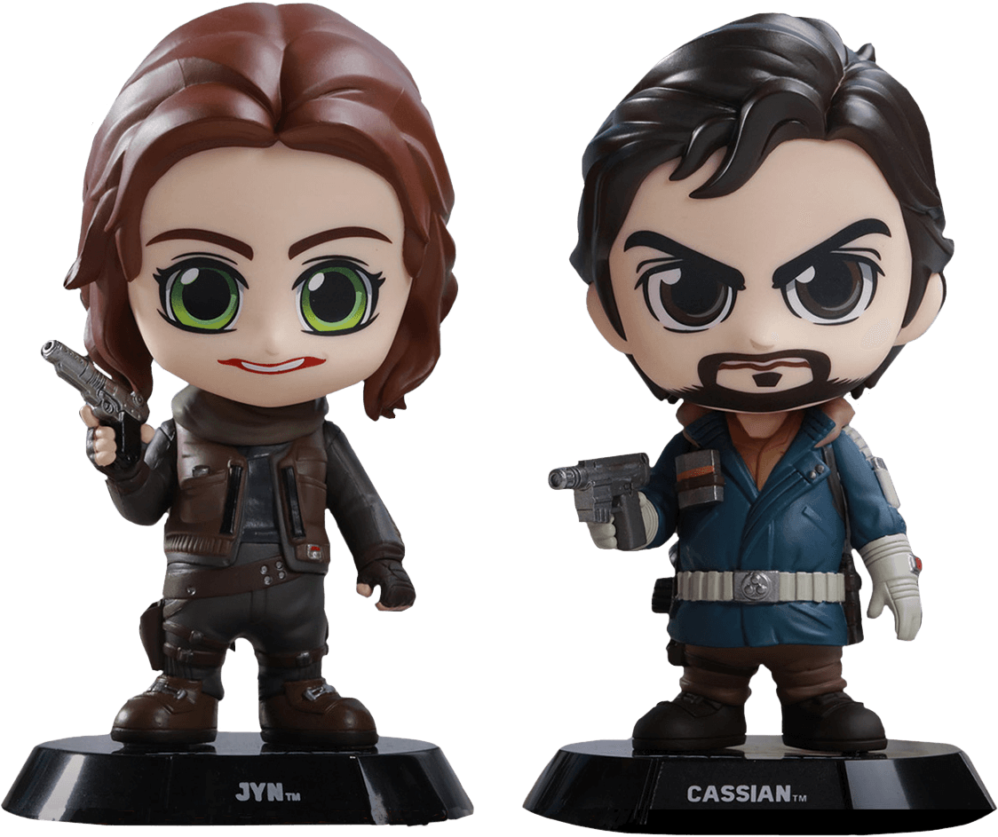 HOTCOSB345 Star Wars: Rogue One - Jyn & Cassian Cosbaby Set - Hot Toys - Titan Pop Culture