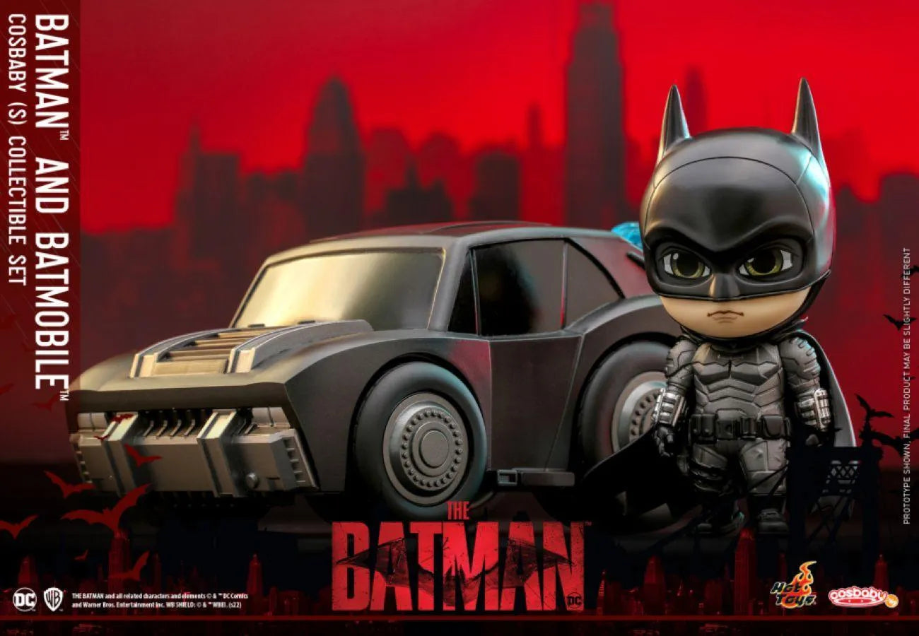 HOTCOSB943 The Batman - Batman and Batmobile Cosbaby Set - Hot Toys - Titan Pop Culture