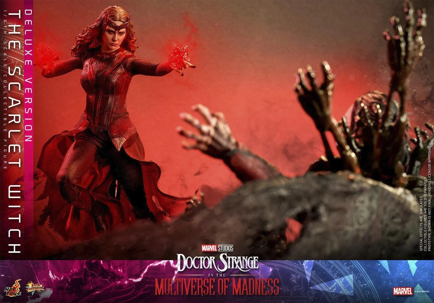 HOTMMS653 Doctor Strange 2: Multiverse of Madness - Scarlet Witch Deluxe 1:6 Scale Action Figure - Hot Toys - Titan Pop Culture
