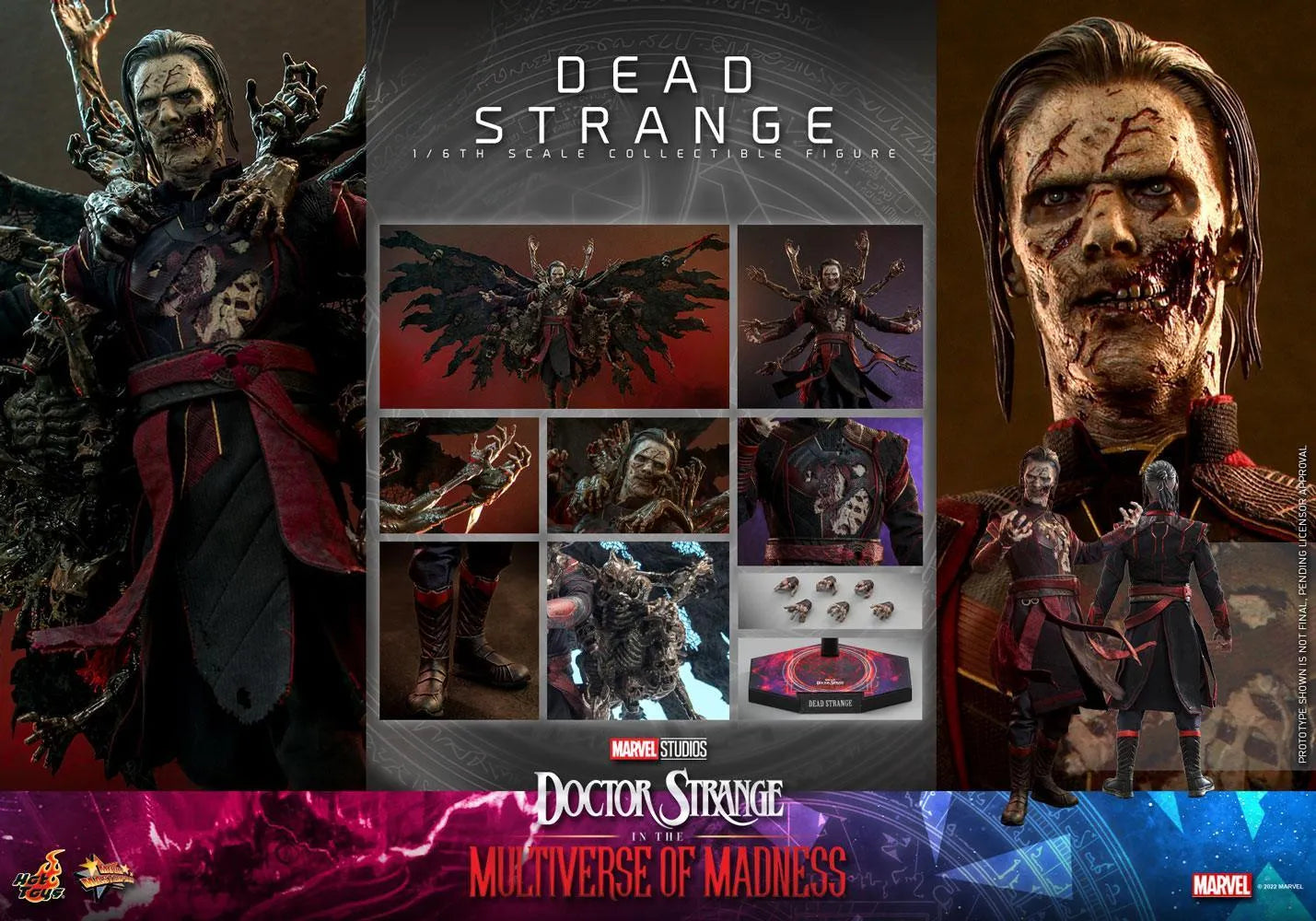 HOTMMS654 Doctor Strange 2: Multiverse of Madness - Dead Strange 1:6 Scale Action Figure - Sideshow Collectibles - Titan Pop Culture