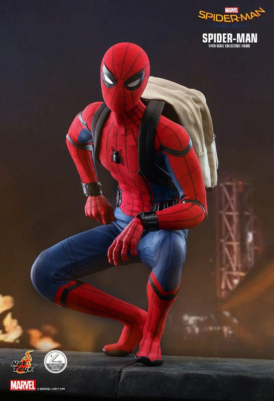 HOTQS014 Spider-Man: Homecoming - Spider-Man 1:4 Scale Action Figure - Hot Toys - Titan Pop Culture