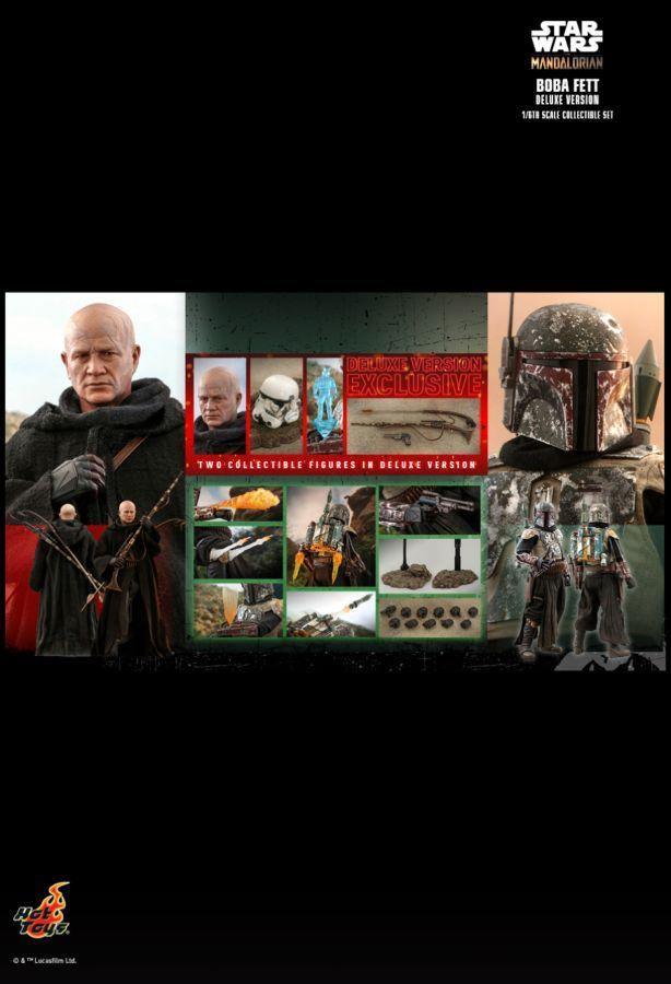 HOTTMS034 Star Wars: The Mandalorian - Boba Fett Deluxe 1:6 Scale 12" Action Figure - Hot Toys - Titan Pop Culture