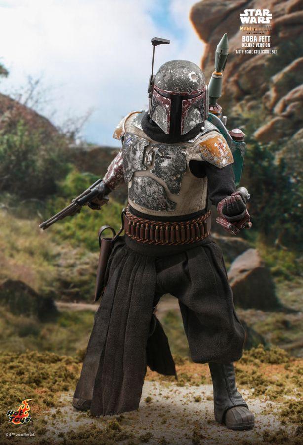 HOTTMS034 Star Wars: The Mandalorian - Boba Fett Deluxe 1:6 Scale 12" Action Figure - Hot Toys - Titan Pop Culture