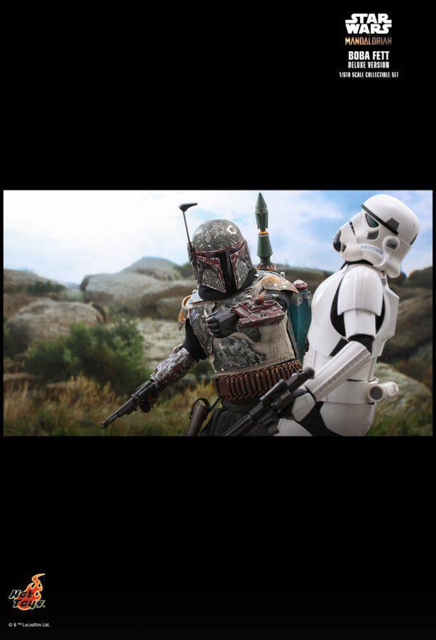 HOTTMS034 Star Wars: The Mandalorian - Boba Fett Deluxe 1:6 Scale 12" Action Figure - Hot Toys - Titan Pop Culture