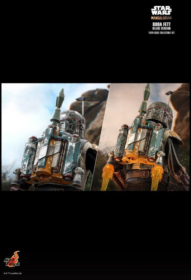 HOTTMS034 Star Wars: The Mandalorian - Boba Fett Deluxe 1:6 Scale 12" Action Figure - Hot Toys - Titan Pop Culture
