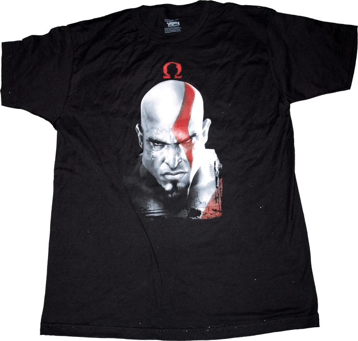 IKO0517L God of War - Kratos & Omega Symbol T-Shirt L - Ikon Collectables - Titan Pop Culture