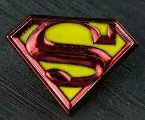 IKO0854 Superman - Logo Colour Enamel Lapel Pin - Ikon Collectables - Titan Pop Culture