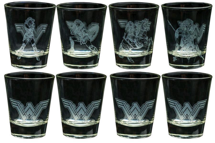 IKO1012 Wonder Woman Movie - Frosted Design Shot Glass Set - Ikon Collectables - Titan Pop Culture