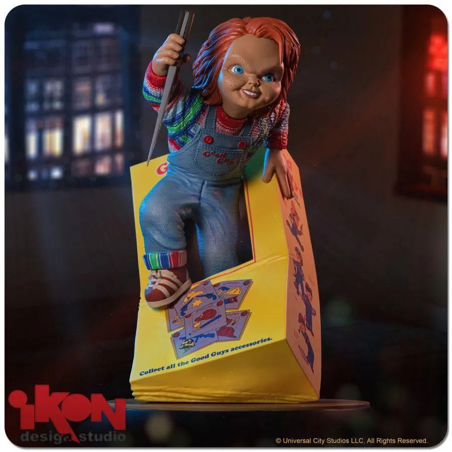 IKO1697 Child's Play - Chucky Breaking Free From Box PVC Statue - Ikon Design Studio - Titan Pop Culture