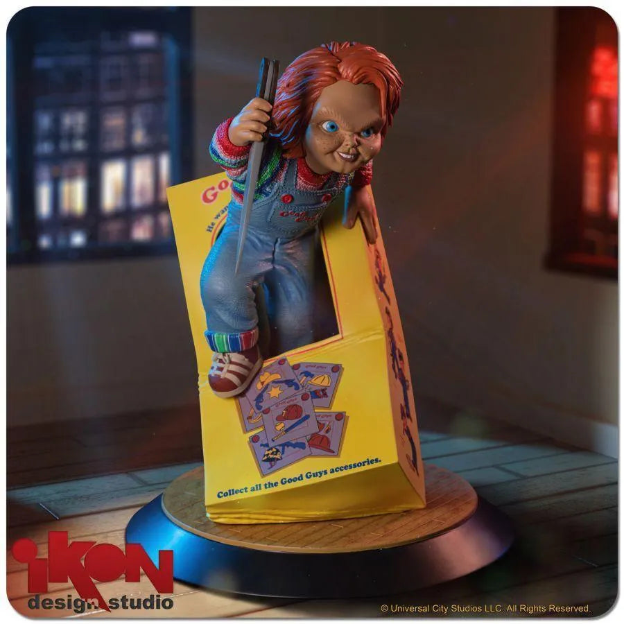 IKO1697 Child's Play - Chucky Breaking Free From Box PVC Statue - Ikon Design Studio - Titan Pop Culture