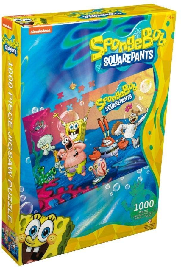 IKO1807 SpongeBob SquarePants - Cast 1000 piece Jigsaw Puzzle - Ikon Collectables - Titan Pop Culture