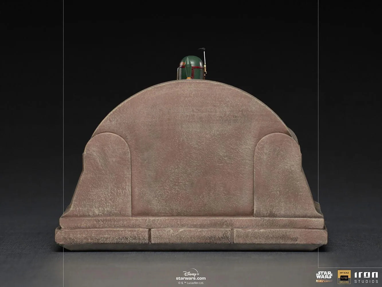 IRO28099 Star Wars: The Mandalorian - Boba Fett on Throne Deluxe 1:10 Scale Statue - Iron Studios - Titan Pop Culture