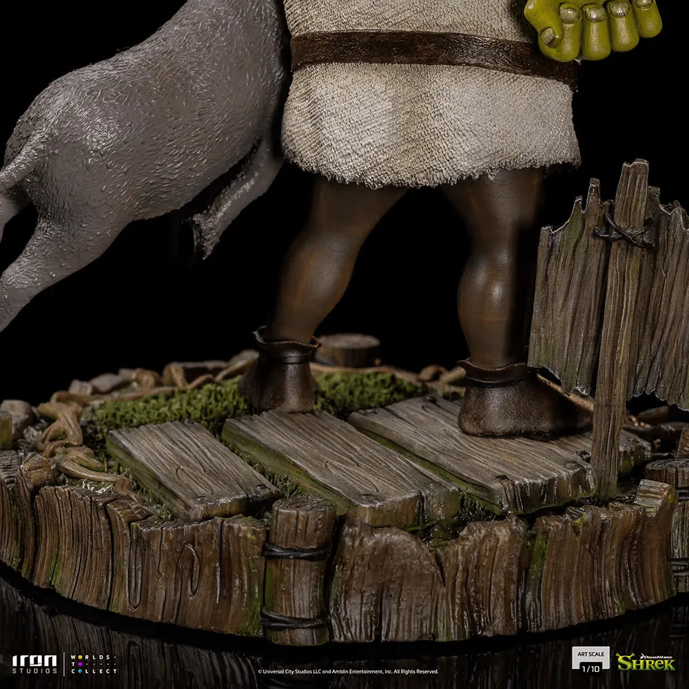 IRO51963 Shrek - Shrek, Donkey & Gingerbread Man Deluxe 1:10 Scale Statue - Iron Studios - Titan Pop Culture