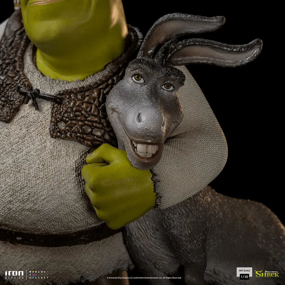 IRO51963 Shrek - Shrek, Donkey & Gingerbread Man Deluxe 1:10 Scale Statue - Iron Studios - Titan Pop Culture