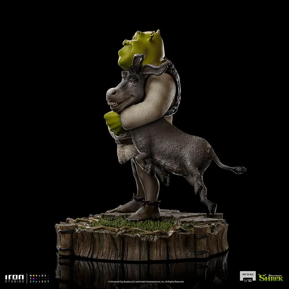 IRO51963 Shrek - Shrek, Donkey & Gingerbread Man Deluxe 1:10 Scale Statue - Iron Studios - Titan Pop Culture