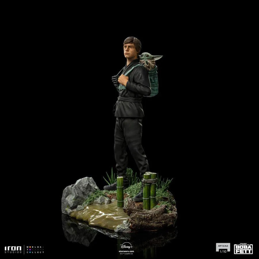IRO52502 Star Wars: Book of Boba Fett - Luke and Grogu Training 1:10 Scale Statue - Iron Studios - Titan Pop Culture