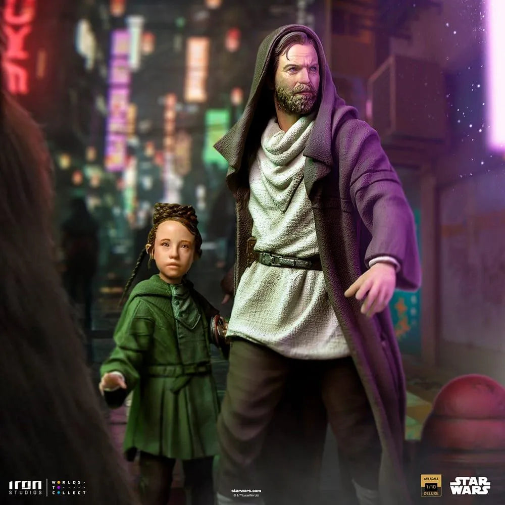 IRO52748 Star Wars - Obi-Wan & Young Leia DLX 1:10 Statue - Iron Studios - Titan Pop Culture