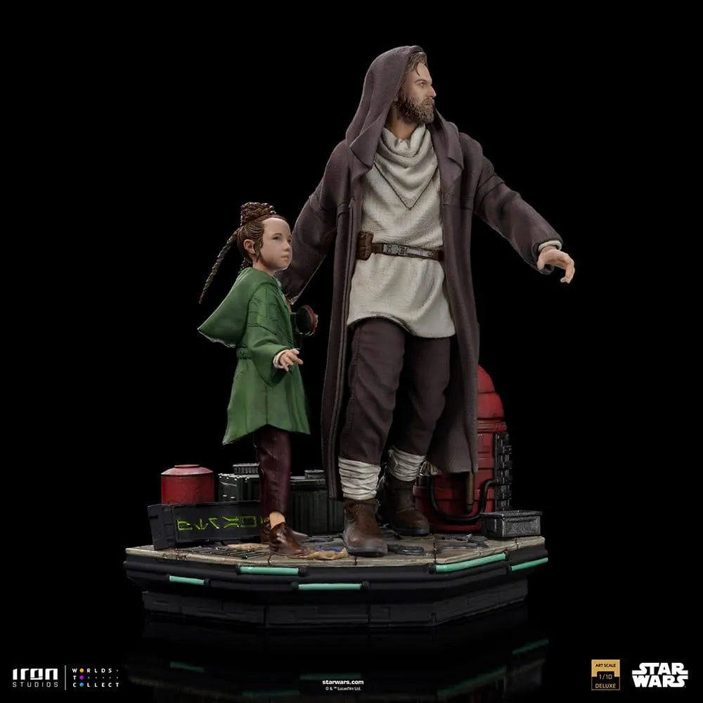 IRO52748 Star Wars - Obi-Wan & Young Leia DLX 1:10 Statue - Iron Studios - Titan Pop Culture