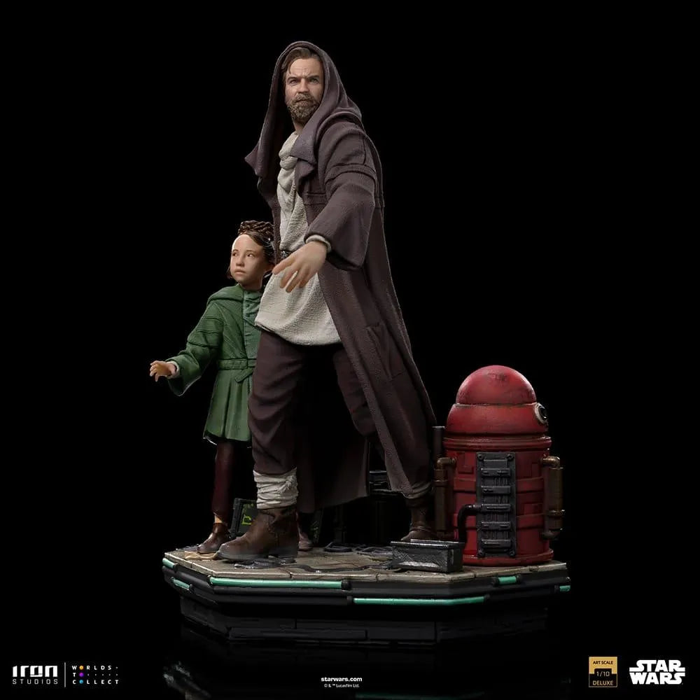IRO52748 Star Wars - Obi-Wan & Young Leia DLX 1:10 Statue - Iron Studios - Titan Pop Culture