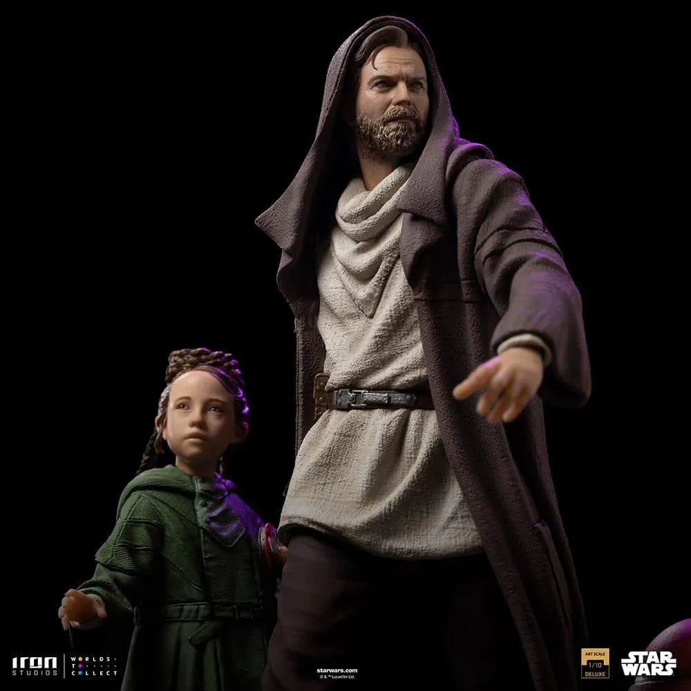 IRO52748 Star Wars - Obi-Wan & Young Leia DLX 1:10 Statue - Iron Studios - Titan Pop Culture
