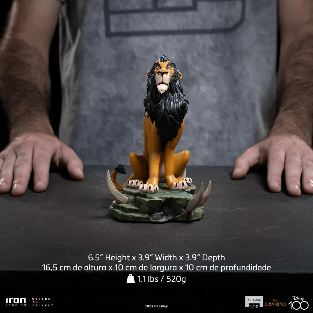 IRO53271 Lion King (1999) - Scar 1:10 Scale Statue - Iron Studios - Titan Pop Culture