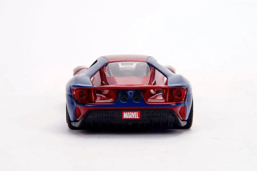 JAD30291 Marvel Comics - Spider-Man 2017 Ford GT 1:32 Hollywood Ride - Jada Toys - Titan Pop Culture